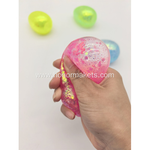 Easter Squishy Gel Egg 4asst Colour 24 in SRT